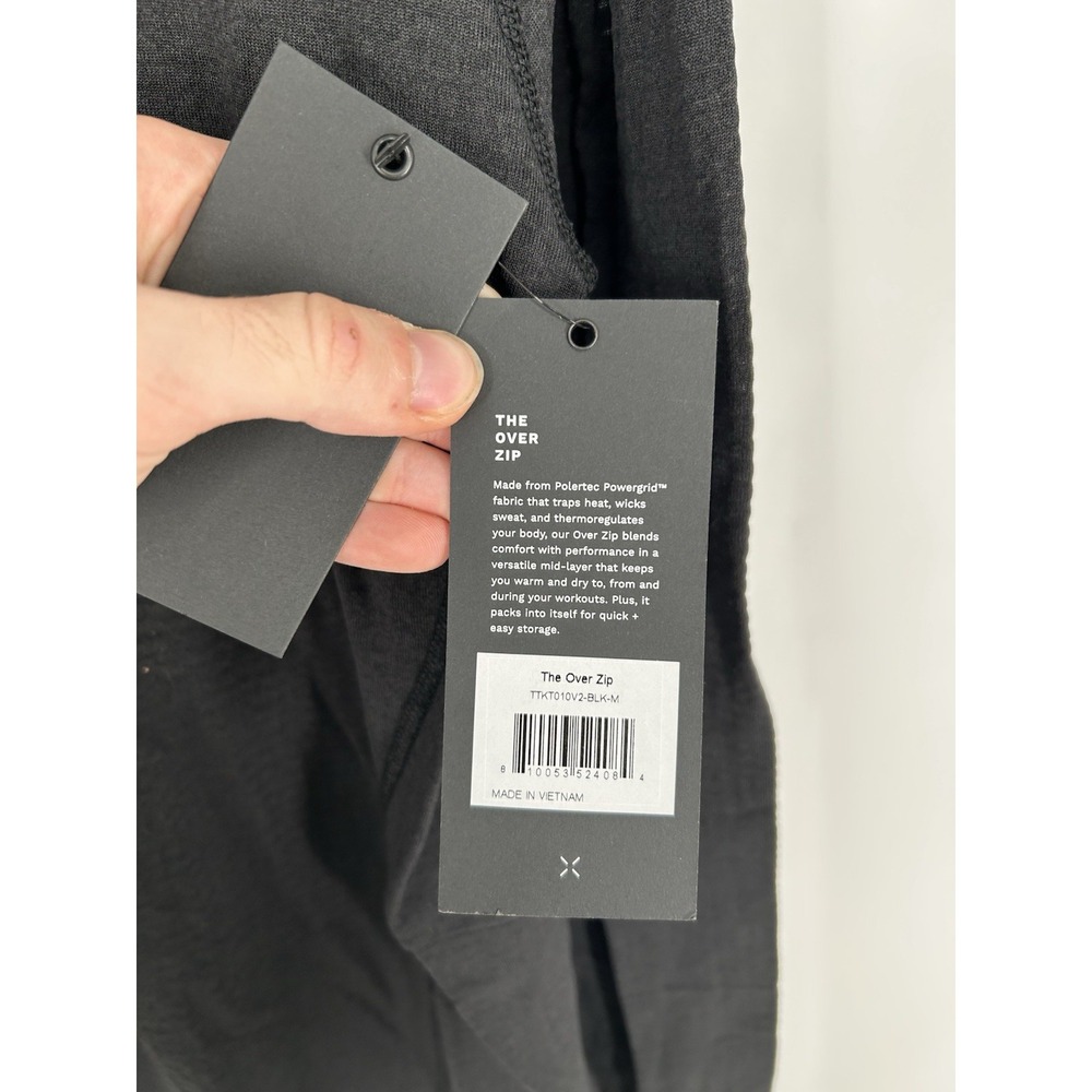 Ten Thousand The Over Zip Black Quarter 1/4 Pullover Polartec Thermal Lined Med - Picture 4 of 8